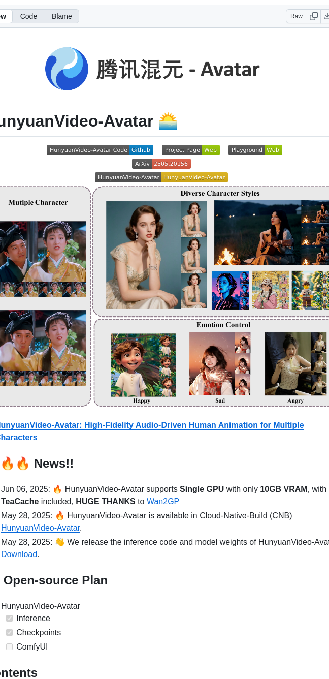 Tencent Hunyuan Hunyuanvideo Avatar screenshot