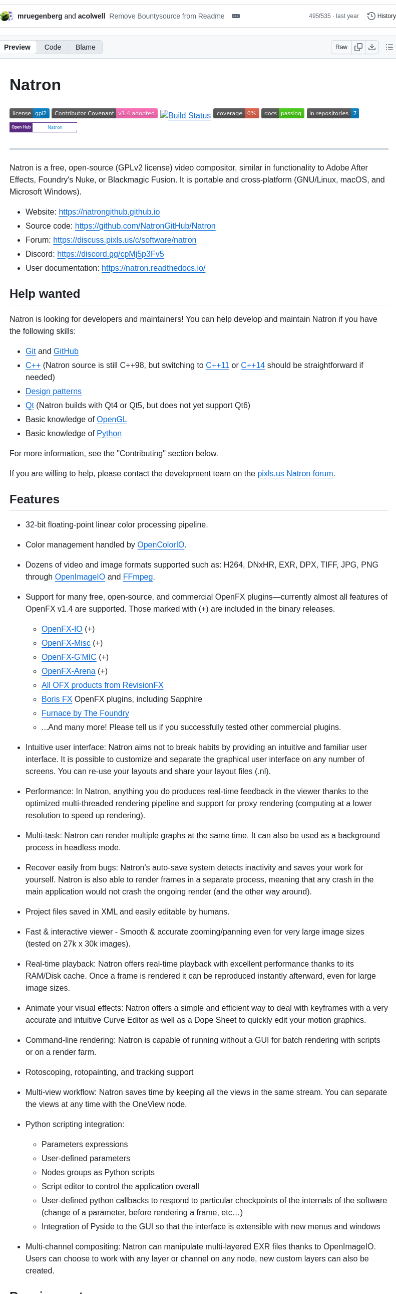 Natrongithub Natron screenshot