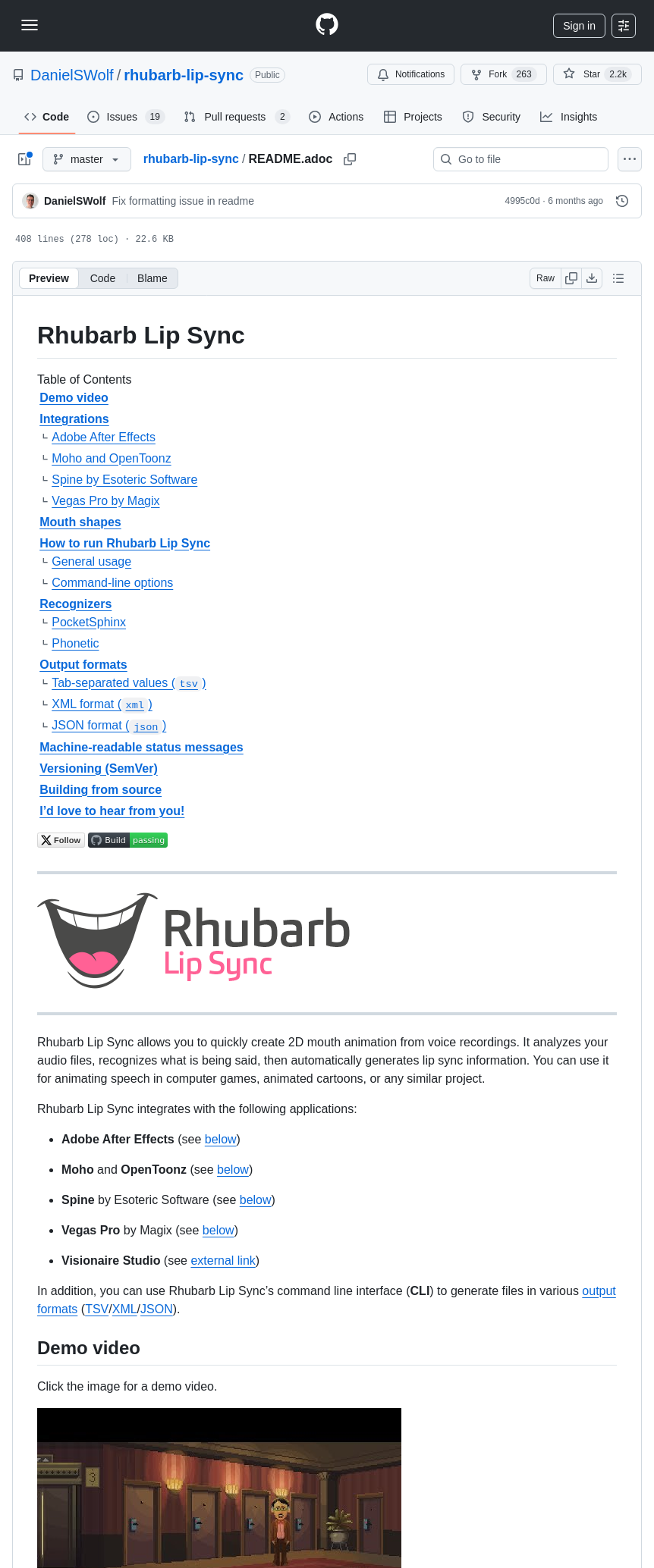 Danielswolf Rhubarb Lip Sync screenshot