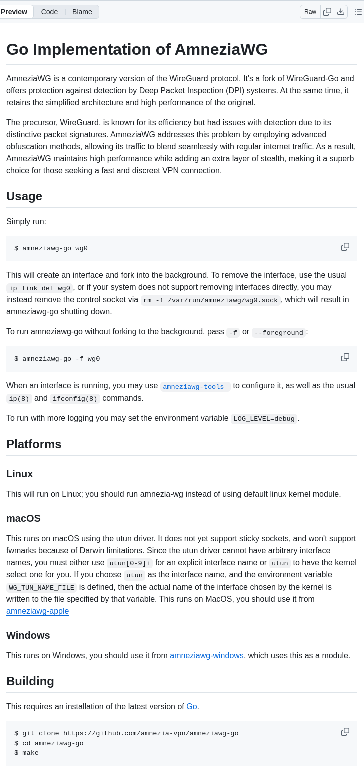 Amnezia Vpn Amneziawg Go screenshot