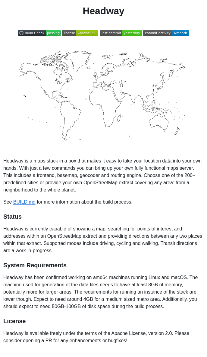 Headwaymaps Headway screenshot