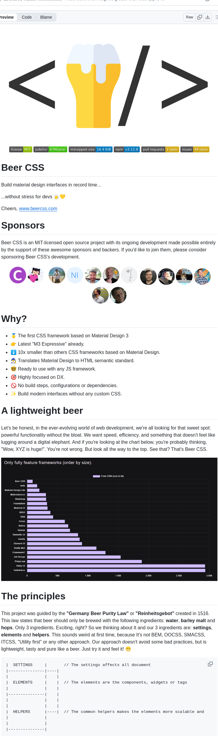 Beercss Beercss screenshot