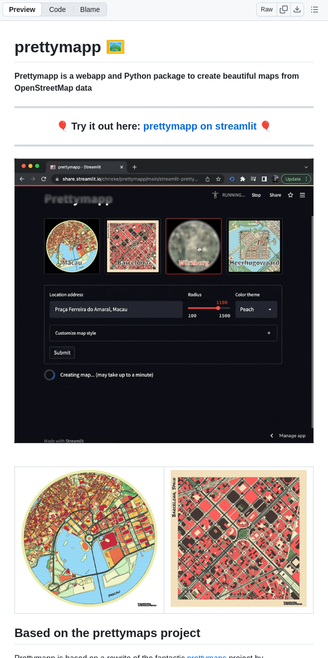 Chrieke Prettymapp screenshot
