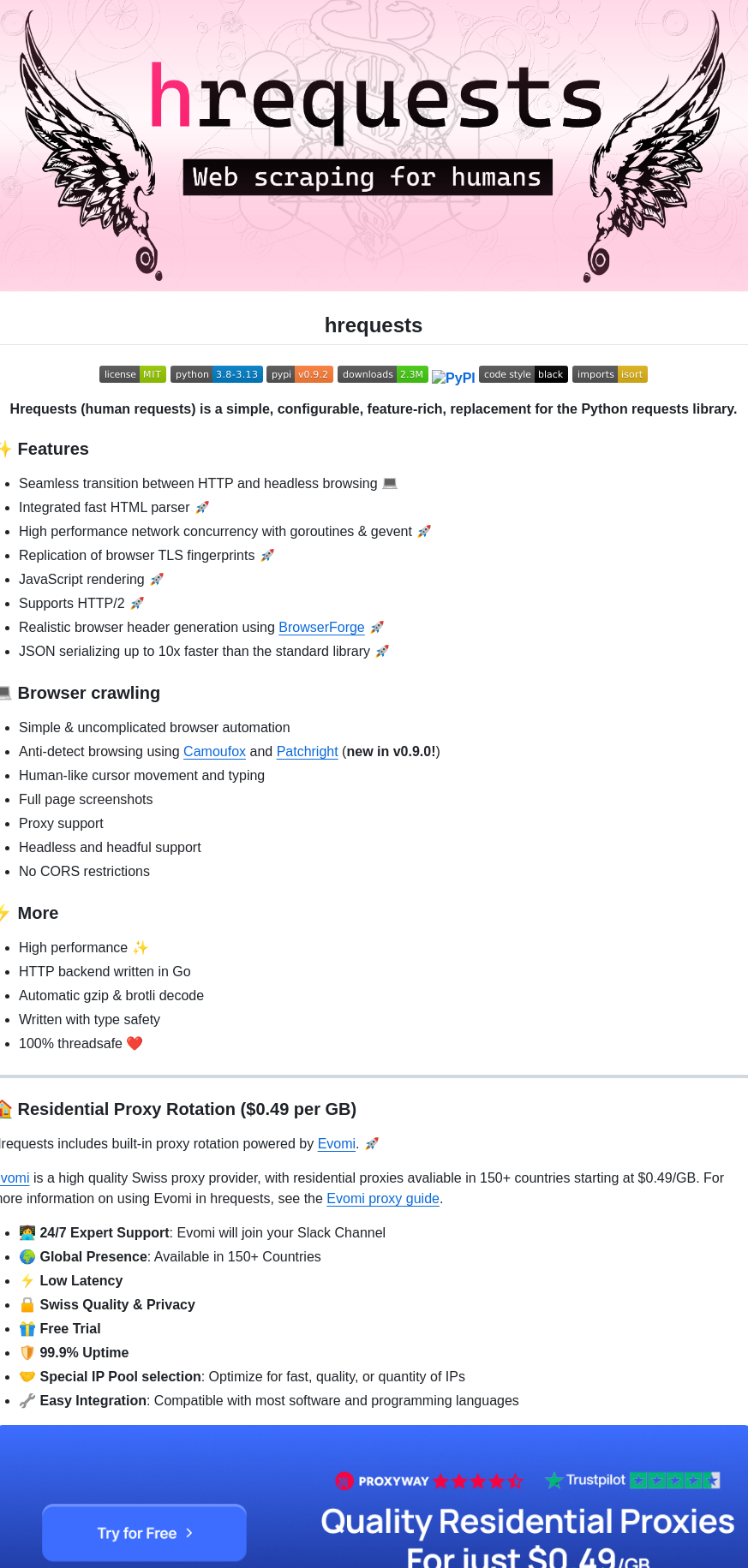 Daijro Hrequests screenshot