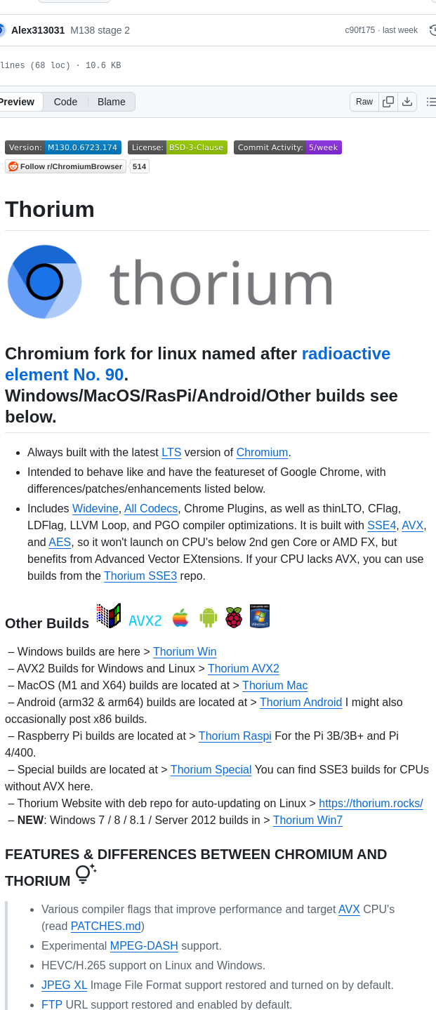 Alex313031 Thorium screenshot