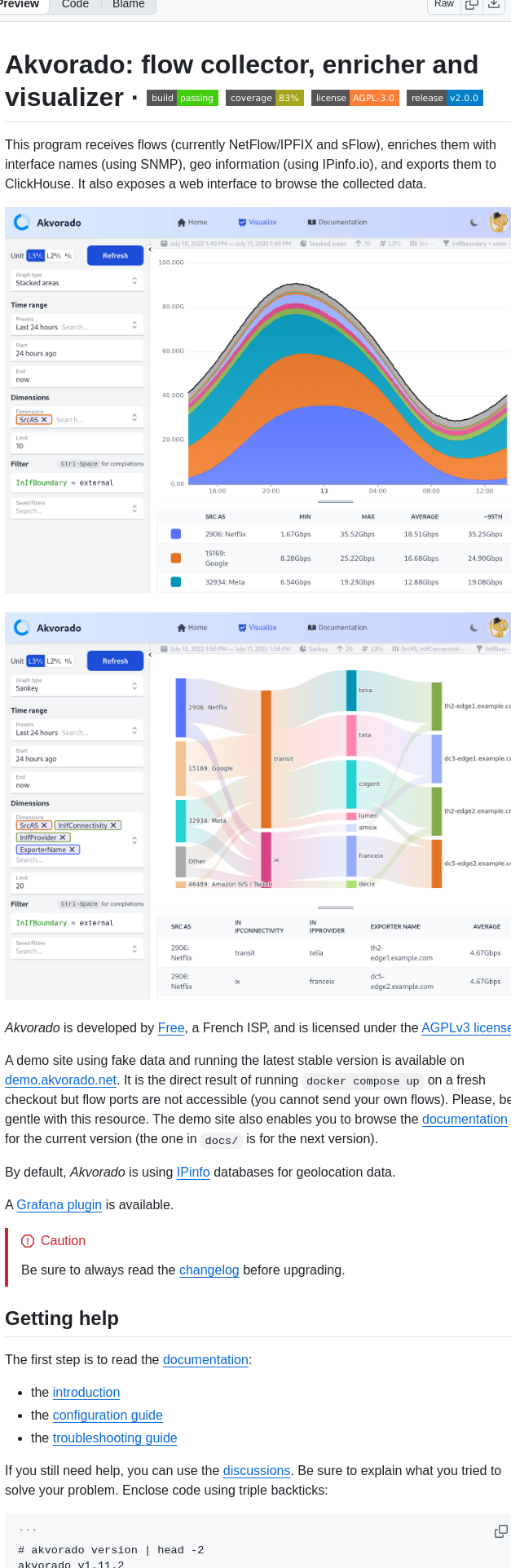 Akvorado Akvorado screenshot