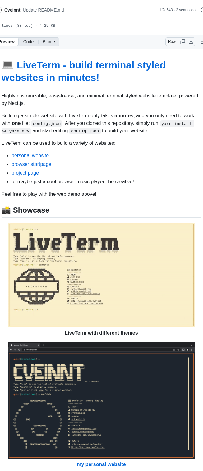 Cveinnt Liveterm screenshot