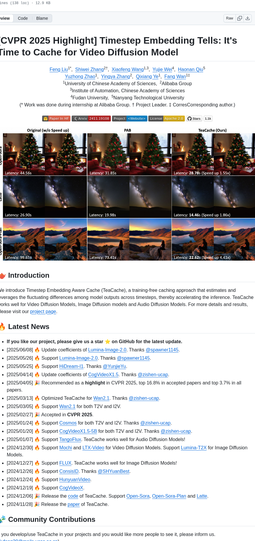 Ali Vilab Teacache screenshot