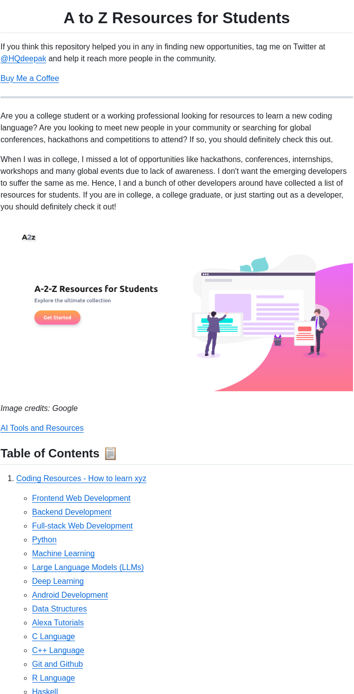 Dipakkr A To Z Resources For Students screenshot