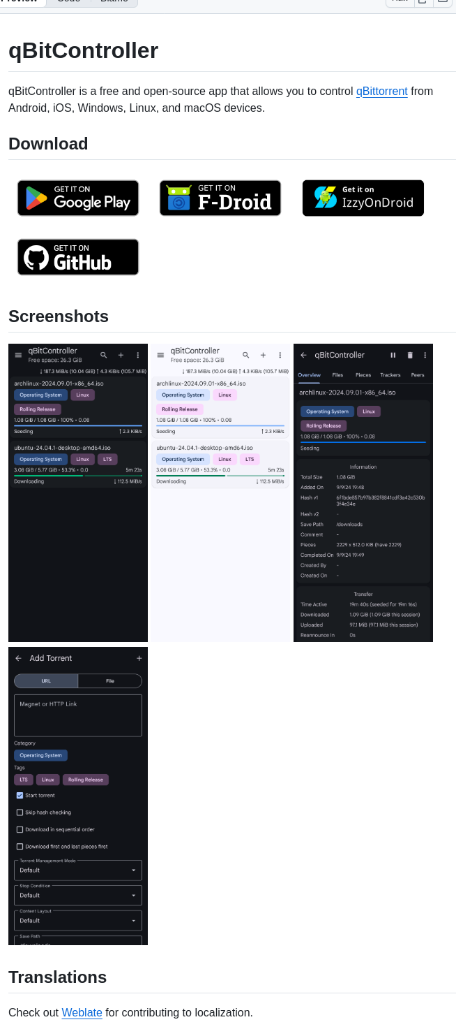Bartuzen Qbitcontroller screenshot