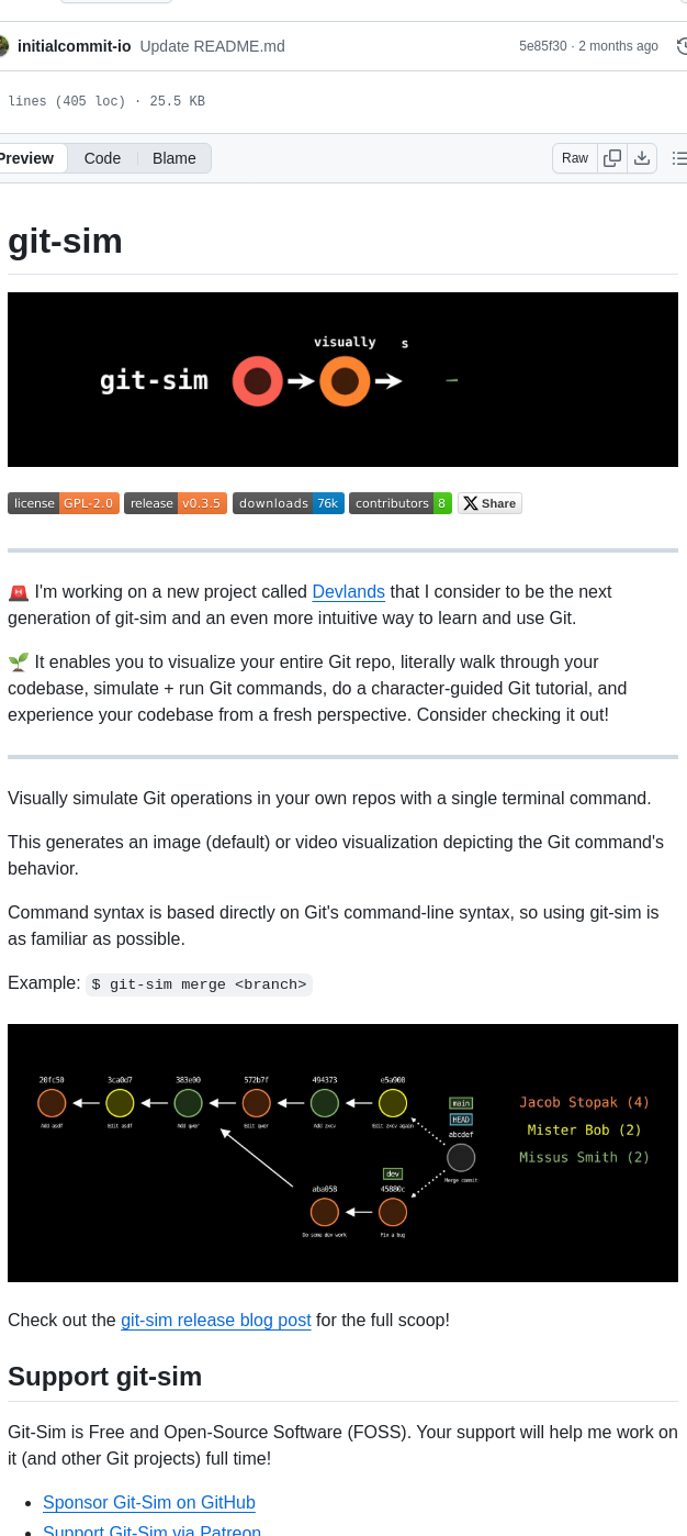 Initialcommit Com Git Sim screenshot