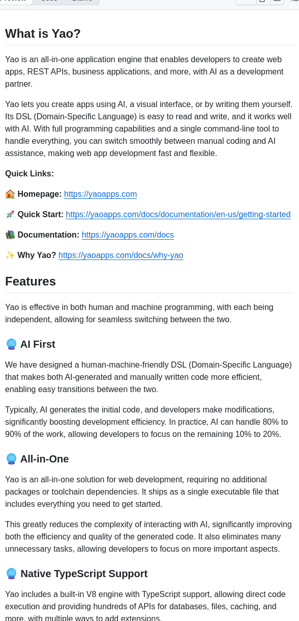 Yaoapp Yao screenshot
