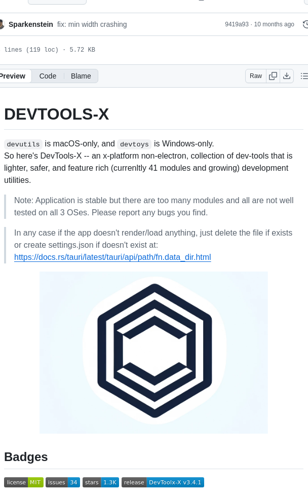 Fosslife Devtools X screenshot
