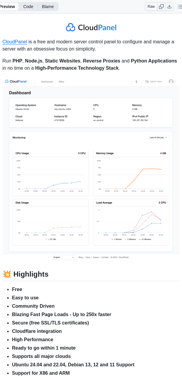 Cloudpanel Io Cloudpanel Ce screenshot