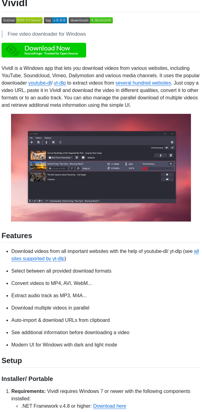 Bluegrams Vividl screenshot