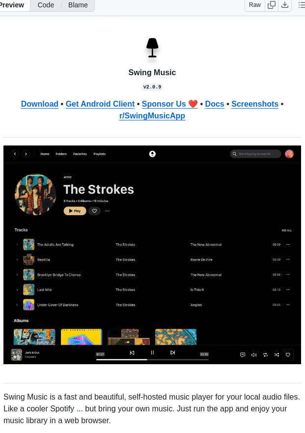 Swingmx Swingmusic screenshot