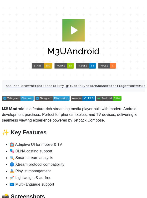 Oxyroid M3uandroid screenshot