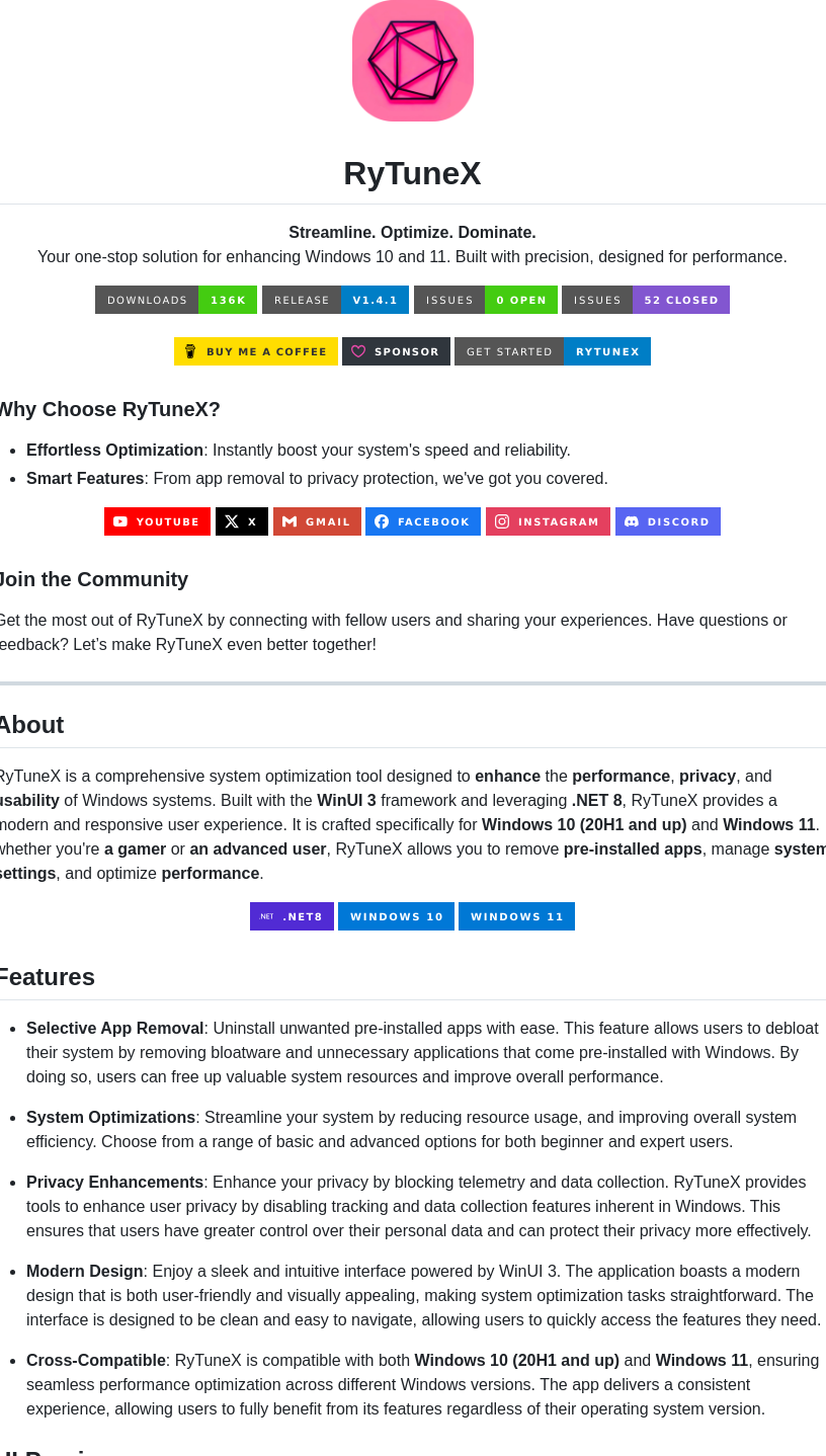 Rayenghanmi Rytunex screenshot