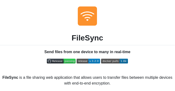 Polius Filesync screenshot