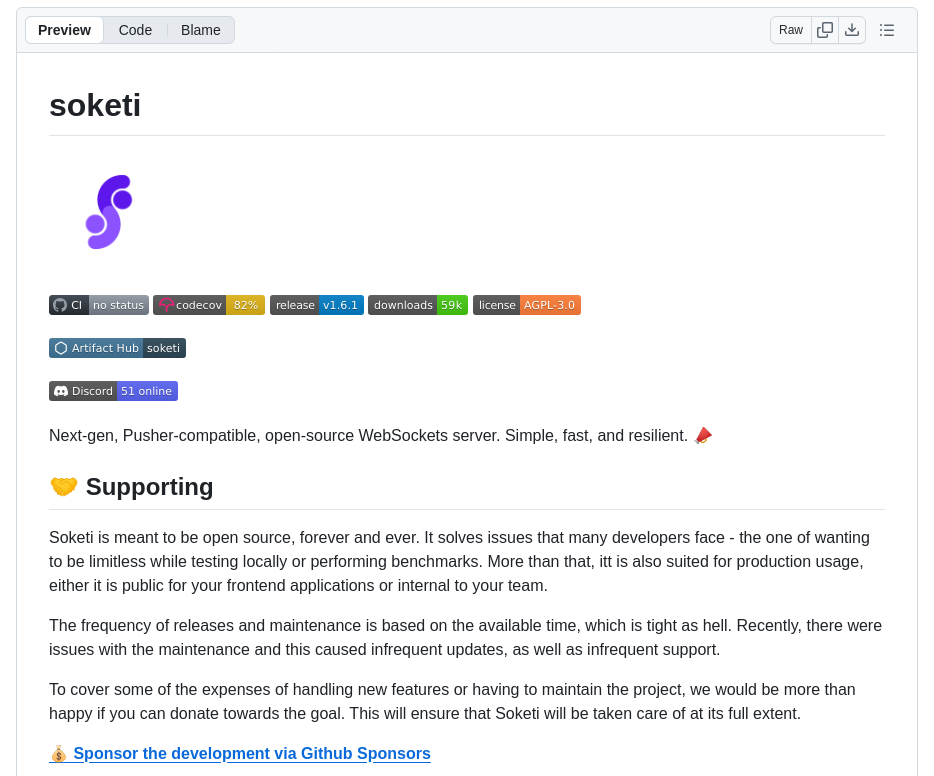 Soketi Soketi screenshot