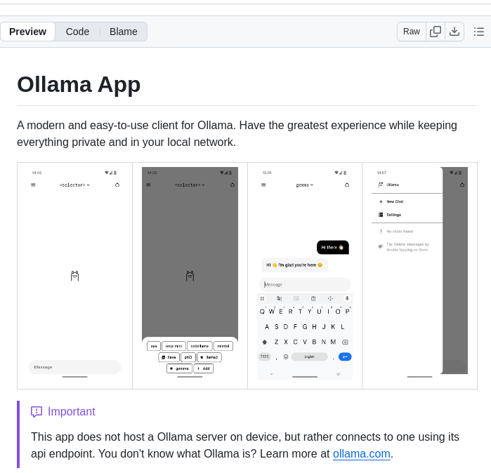 Jhubi1 Ollama App screenshot