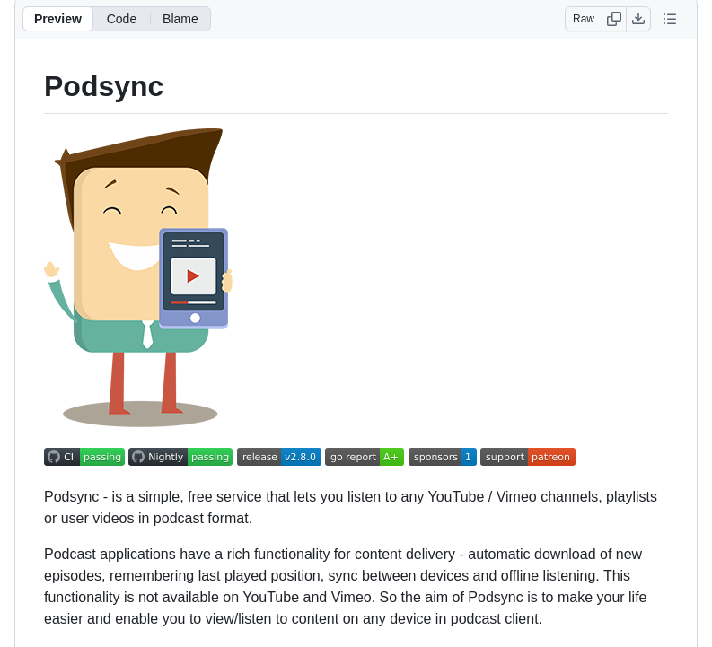 Mxpv Podsync screenshot