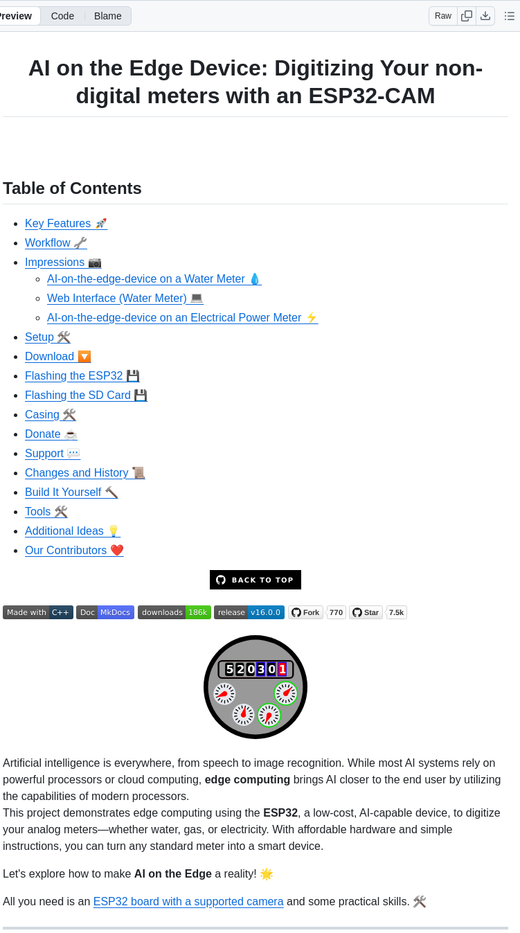 Jomjol Ai On The Edge Device screenshot
