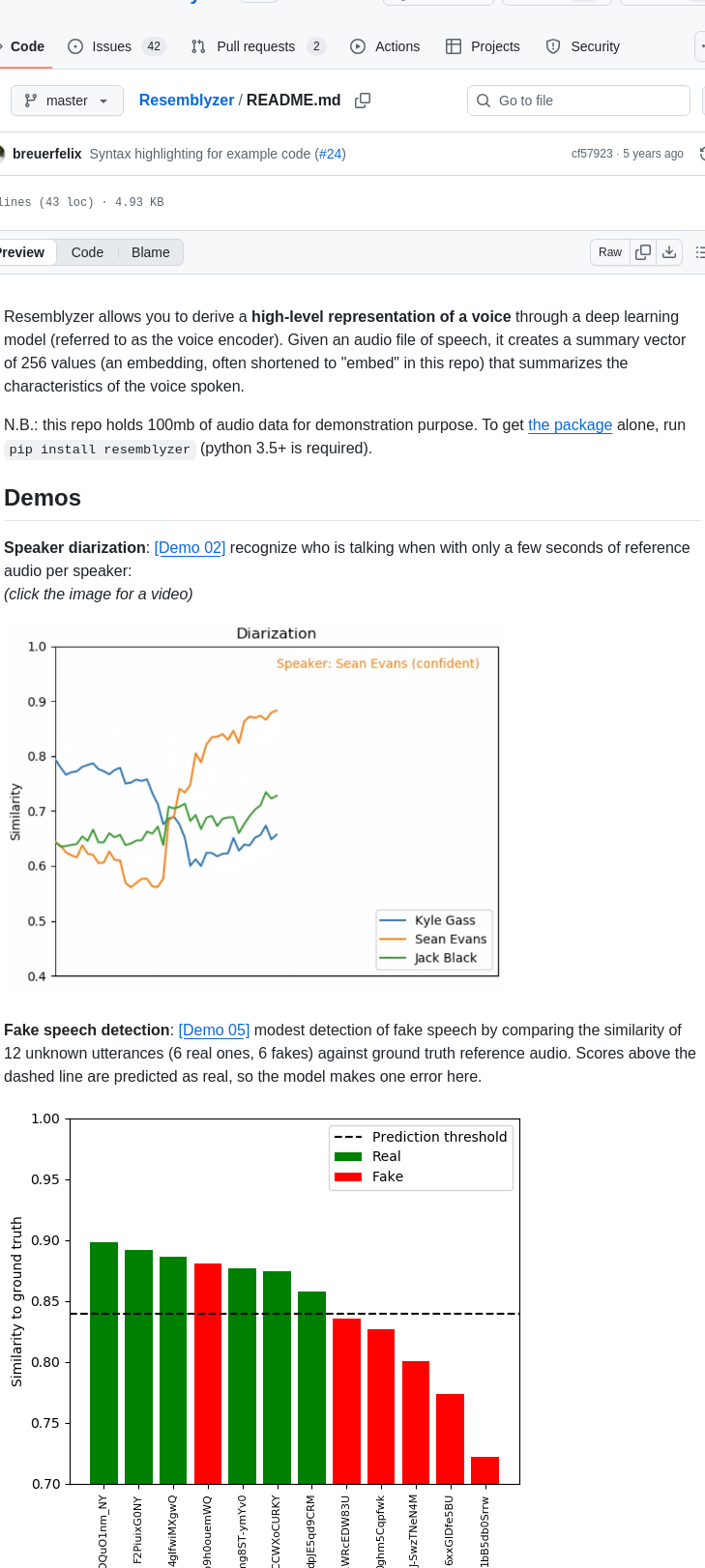 Resemble Ai Resemblyzer screenshot