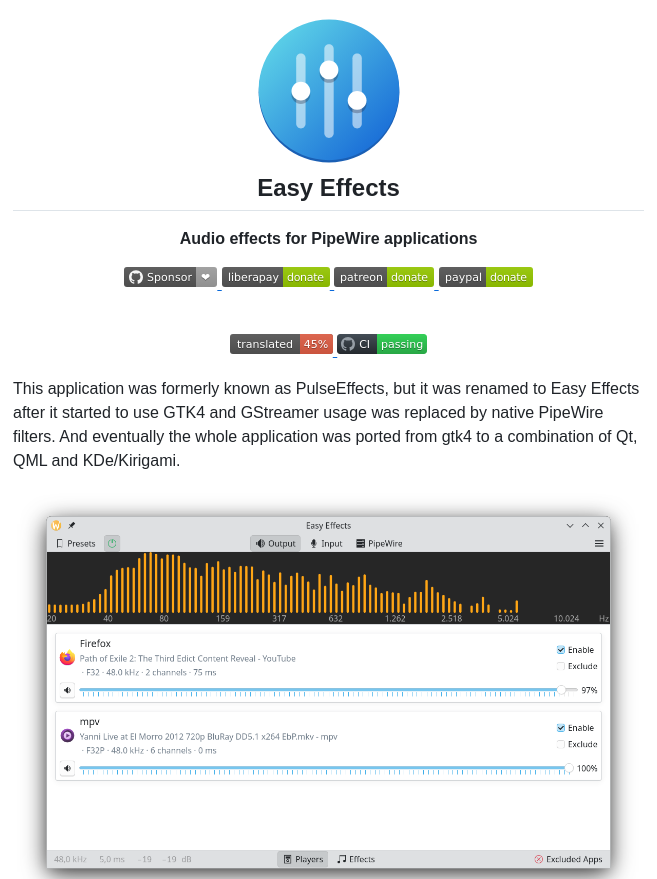 Wwmm Easyeffects screenshot