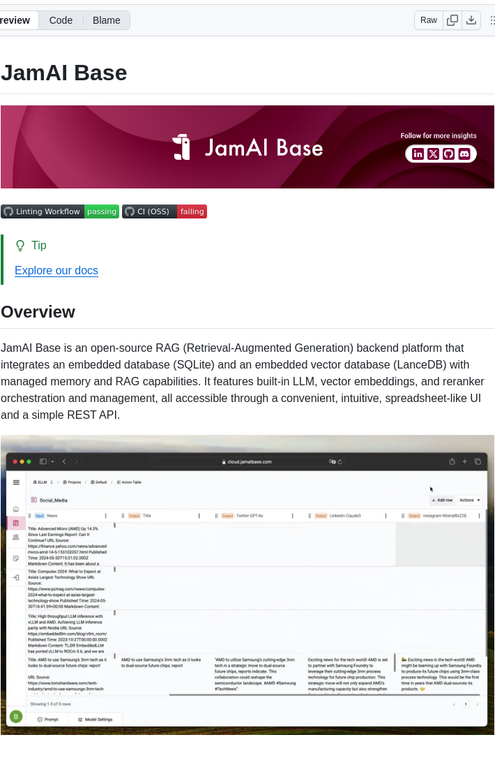 Embeddedllm Jamaibase screenshot