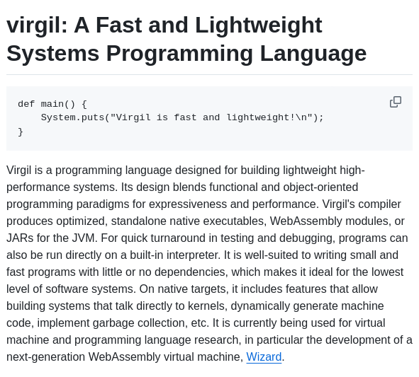 Titzer Virgil screenshot