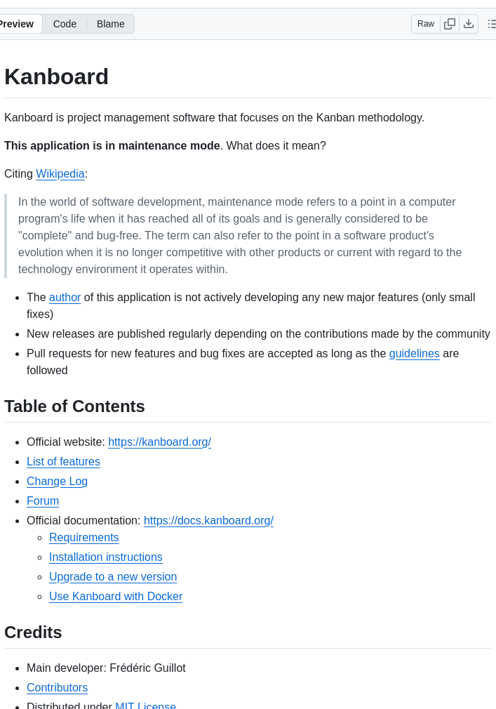 Kanboard Kanboard screenshot