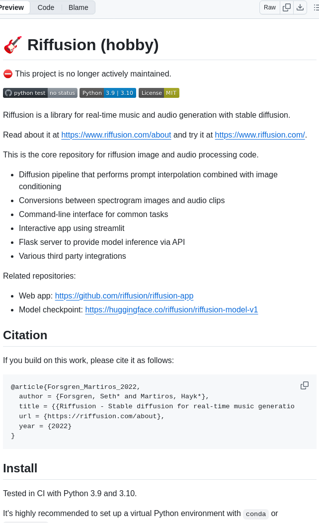 Riffusion Riffusion Hobby screenshot