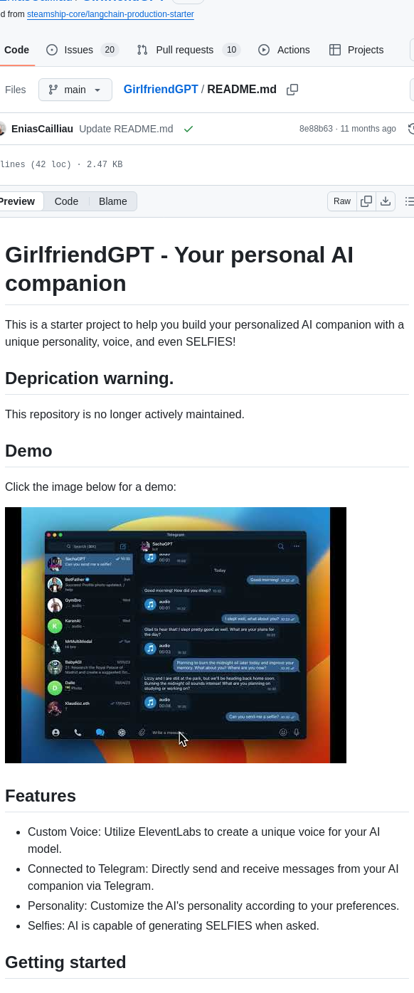 Eniascailliau Girlfriendgpt screenshot