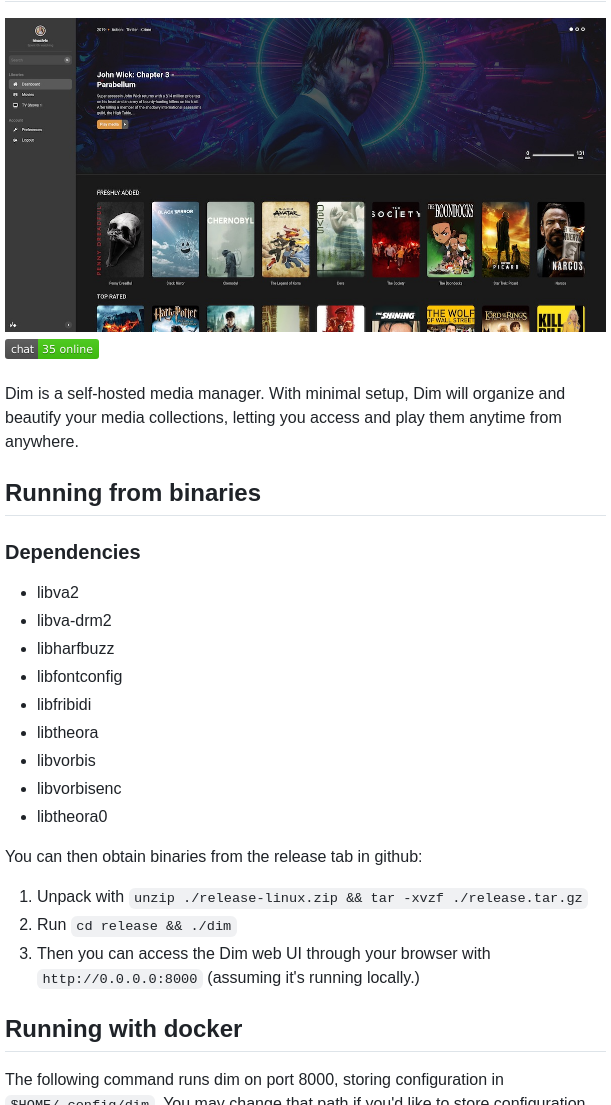 Dusk Labs Dim screenshot