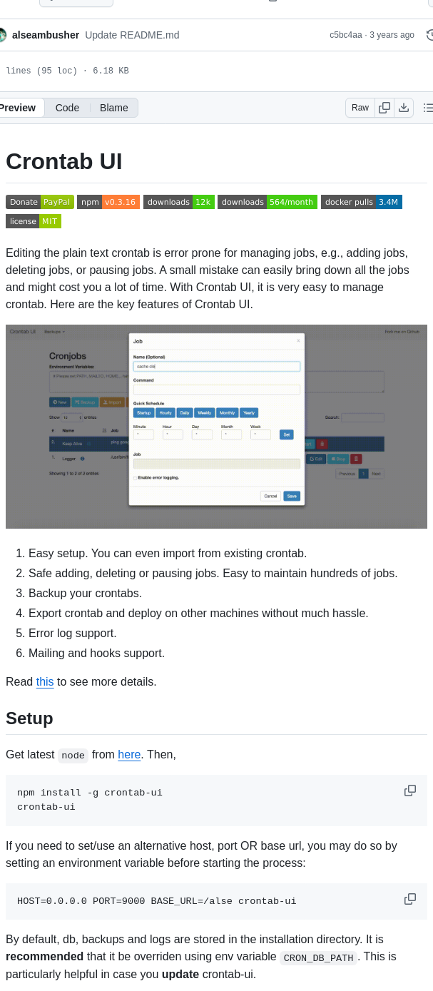 Alseambusher Crontab Ui screenshot