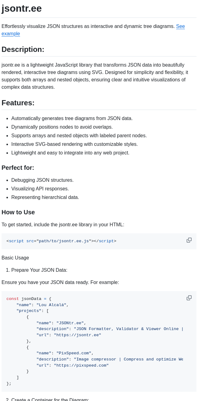 Xzitlou Jsontr.ee screenshot