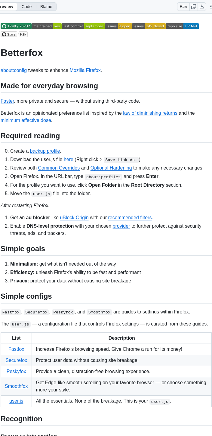Yokoffing Betterfox screenshot