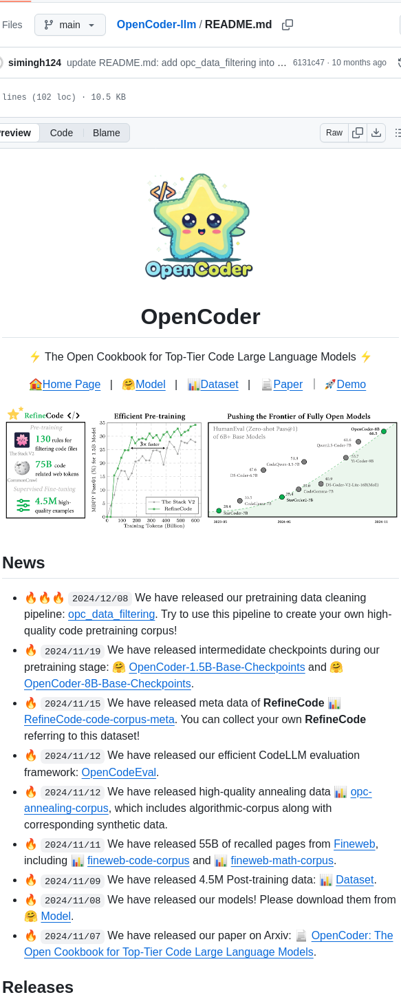 Opencoder Llm Opencoder Llm screenshot