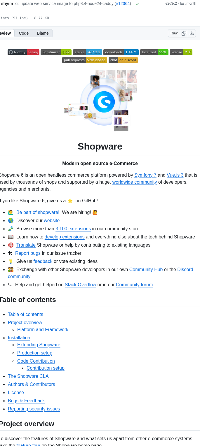 Shopware Shopware screenshot