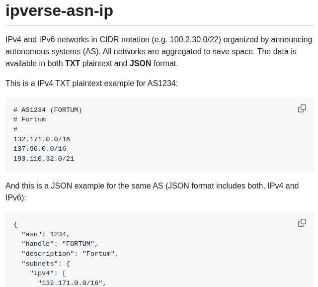 Ipverse Asn Ip screenshot