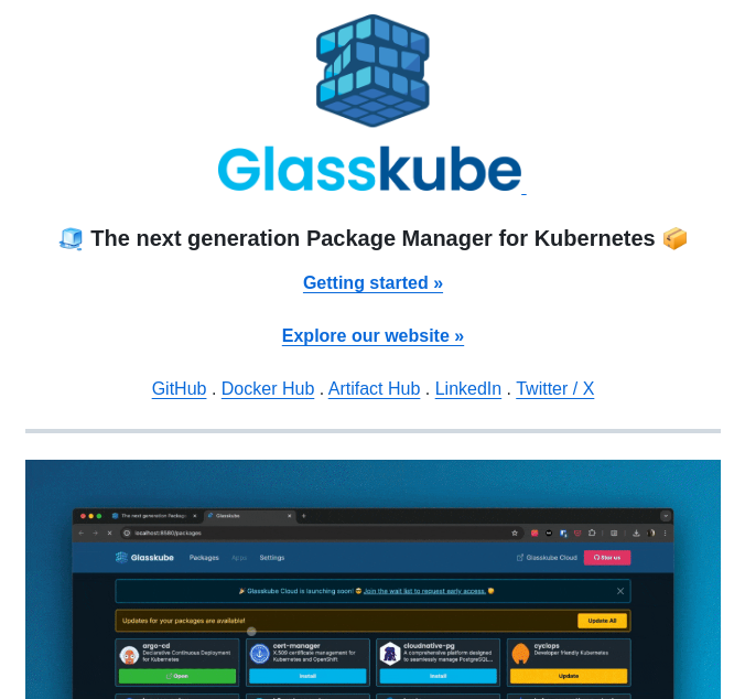Glasskube Glasskube screenshot