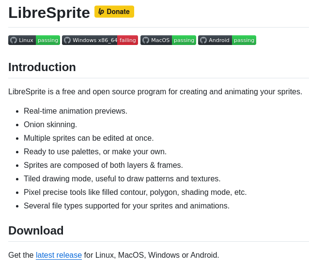 Libresprite Libresprite screenshot