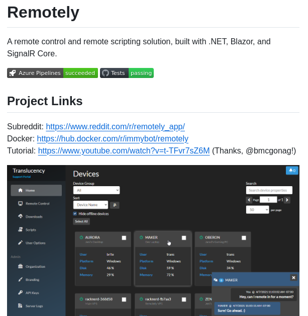 Immense Remotely screenshot