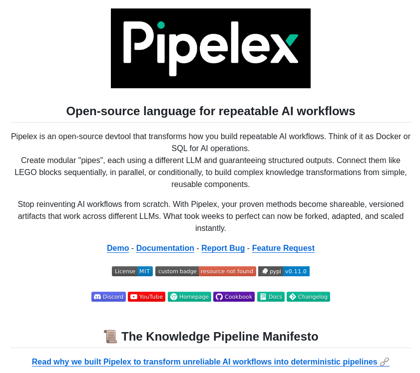 Pipelex Pipelex screenshot