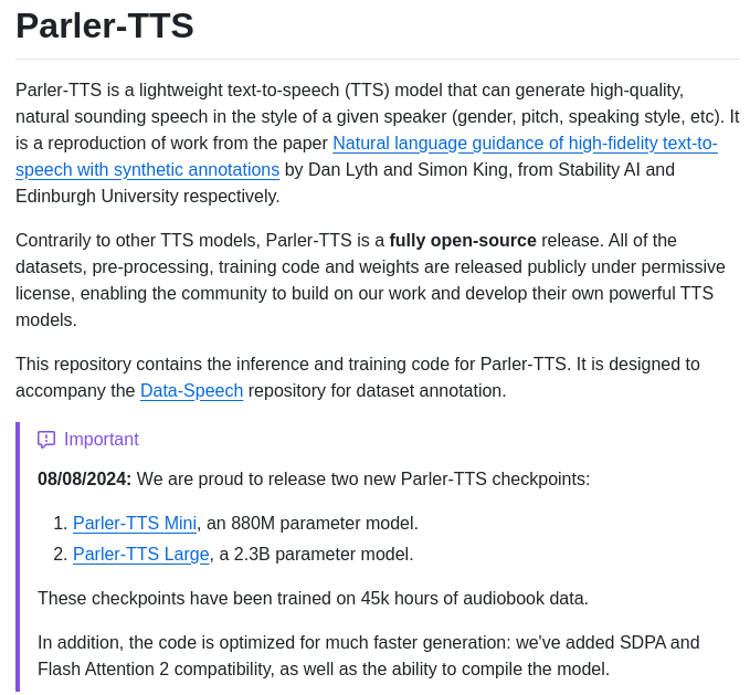 Huggingface Parler Tts screenshot