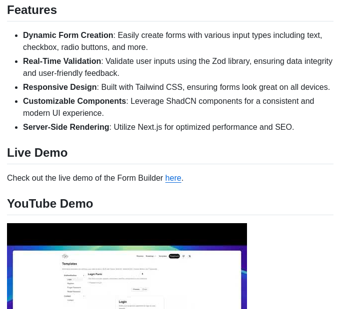 Hasanharman Form Builder screenshot