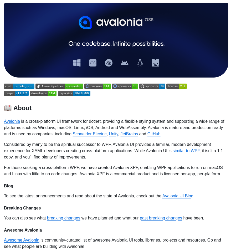 Avaloniaui Avalonia screenshot