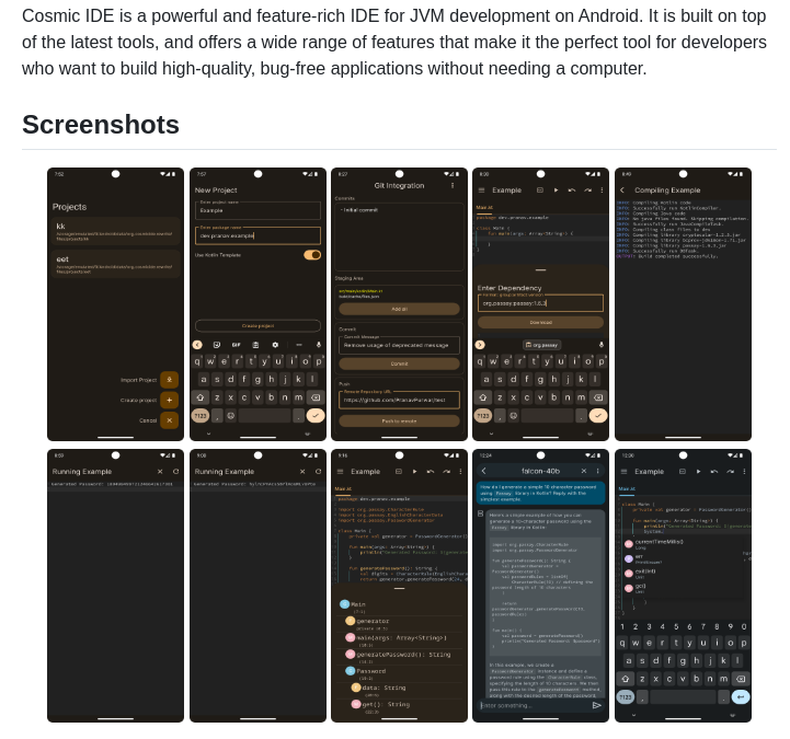 Cosmic Ide Cosmic Ide screenshot