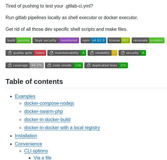 Firecow Gitlab Ci Local screenshot